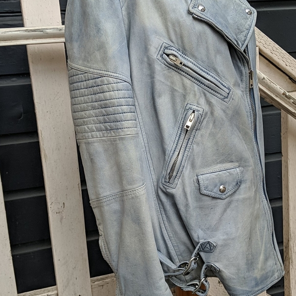 Alexander Wang Leather Moto Jacket, size 8 - Picture 5 of 9